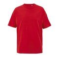 Camiseta de algodón para hombre oversize Rojo Brillante Xl