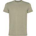 Camiseta de algodón lavado ácido de hombre Kaki Claro Lavado 2Xl