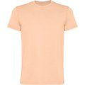 Camiseta de algodón lavado ácido de hombre Papaya Claro Lavado S