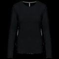 Camiseta algodón manga larga mujer Black L