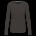 Camiseta algodón de manga larga mujer DARK GREY M