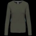 Camiseta algodón de manga larga mujer Dark Khaki L
