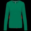 Camiseta algodón de manga larga mujer Kelly Green M