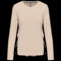 Camiseta algodón de manga larga mujer Light Sand 3XL