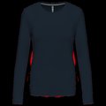 Camiseta algodón de manga larga mujer Navy XXL