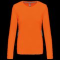 Camiseta algodón de manga larga mujer Orange L