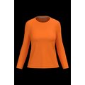 Camiseta algodón de manga larga mujer Orange M