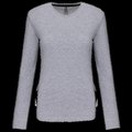 Camiseta algodón de manga larga mujer Oxford Grey S