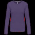 Camiseta algodón de manga larga mujer Purple 3XL