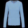 Camiseta algodón de manga larga mujer Sky Blue S