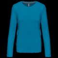 Camiseta algodón de manga larga mujer Tropical Blue L