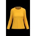 Camiseta algodón de manga larga mujer Yellow 3Xl