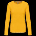Camiseta algodón de manga larga mujer Yellow XL
