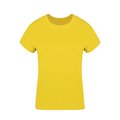 Camiseta Algodón Mujer Colores S a XXL Amarillo M