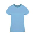 Camiseta Algodón Mujer Colores S a XXL Azul Claro L