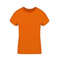 Camiseta Algodón Mujer Colores S a XXL Naranja L