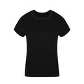 Camiseta Algodón Mujer Colores S a XXL Negro XXL