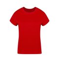 Camiseta Algodón Mujer Colores S a XXL Roj Xl