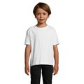 Camiseta Algodón Niño 190g Blanco XXL