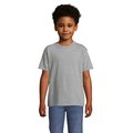 Camiseta Algodón Niño 190g Gris Jaspeado 10 Años