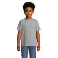 Camiseta Algodón Niño 190g Gris Jaspeado 6 Años