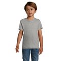 Camiseta Algodón Niño Cuello Elástico Gris Jaspeado M