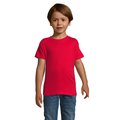 Camiseta Algodón Niño Cuello Elástico Rojo 12 Años