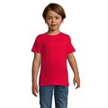 Camiseta Algodón Niño Cuello Elástico Rojo 4XL