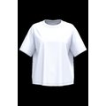 Camiseta algodón orgánico oversize mujer White S/M