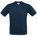Camiseta de algodón preencogido Navy S