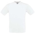 Camiseta de algodón preencogido White L