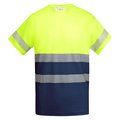 Camiseta Alta Visibilidad Manga Corta Marino/Amarillo Fluor 3Xl