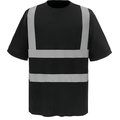 Camiseta alta visibilidad reflectante Black L