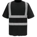 Camiseta alta visibilidad reflectante Black XXL