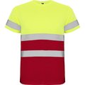 Camiseta Alta Visibilidad Rojo Laboral/Amarillo Flúor L