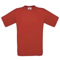 Camiseta amplia niños 100% algodón Red 7/8 Ans