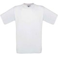 Camiseta amplia niños 100% algodón White 3/4 ans