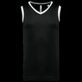 Camiseta de baloncesto para hombre Black / White 3Xl