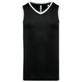 Camiseta de baloncesto para hombre Black / White XXL