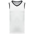 Camiseta de baloncesto para hombre White / Black XXL