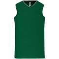 Camiseta baloncesto infantil poliéster Dark Kelly Green 12/14 ans