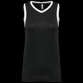 Camiseta baloncesto para mujer Black / White L