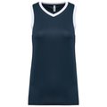 Camiseta baloncesto para mujer Navy / White M
