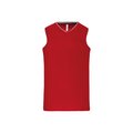 Camiseta baloncesto mujer poliéster Rojo L