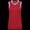 Camiseta baloncesto para mujer Sporty Red / White XXL