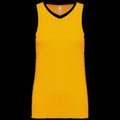 Camiseta baloncesto para mujer Sporty Yellow / Black XXL