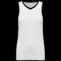 Camiseta baloncesto para mujer White / Black S