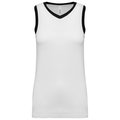 Camiseta baloncesto para mujer White / Black XXL
