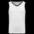 Camiseta de baloncesto para niños White / Black 10/12 Ans