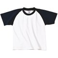 Camiseta Baseball niños algodón White / Navy 5/6 Ans